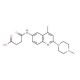 4-{[4-Methyl-2-(4-methylpiperazin-1-yl)quinolin-6-yl]amino}-4-oxobutanoic acid - chemical structure image