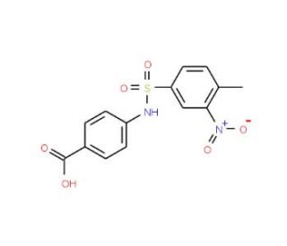 4-(4-Methyl-3-nitro-benzenesulfonylamino)-benzoic acid - chemical structure image