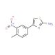 4-(4-Methyl-3-nitro-phenyl)-thiazol-2-ylamine (CAS 675602-95-6) - chemical structure image