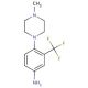 4-(4-Methyl-piperazin-1-yl)-3-trifluoromethyl-phenylamine (CAS 330796-48-0) - chemical structure image