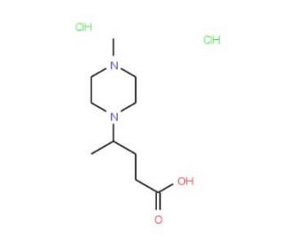 4-(4-Methyl-piperazin-1-yl)-pentanoic aciddihydrochloride - chemical structure image