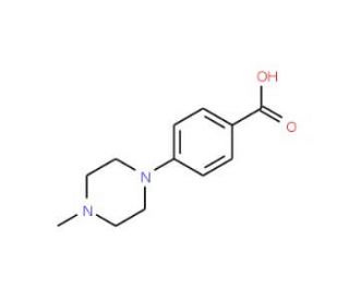 4-(4-Methyl-piperazino)benzoic acid (CAS 86620-62-4) - chemical structure image