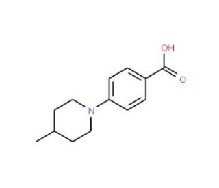 4-(4-Methyl-piperidin-1-yl)-benzoic acid - chemical structure image