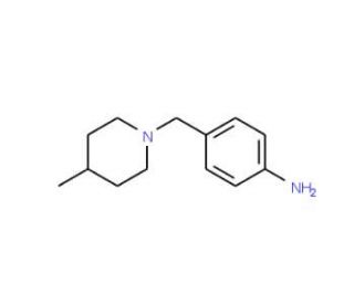 4-(4-Methyl-piperidin-1-ylmethyl)-phenylamine (CAS 262368-64-9) - chemical structure image