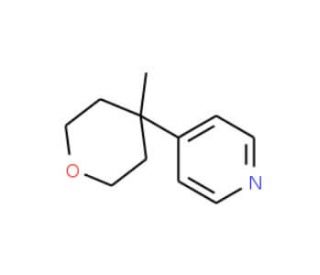 4-(4-Methyl-tetrahydro-pyran-4-yl)-pyridine - chemical structure image
