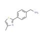4-(4-Methyl-thiazol-2-yl)-benzylamine - chemical structure image