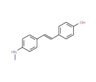4-(4-(Methylamino)styryl)phenol (CAS 866475-34-5) - chemical structure image