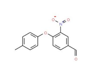 4-(4-Methylphenoxy)-3-nitrobenzenecarbaldehyde - chemical structure image