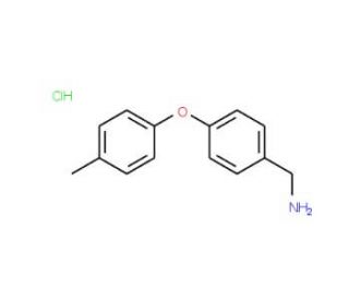 4-(4-Methylphenoxy)benzylamine hydrochloride (CAS 262862-66-8) - chemical structure image