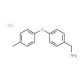 4-(4-Methylphenoxy)benzylamine hydrochloride (CAS 262862-66-8) - chemical structure image