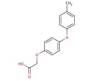[4-(4-methylphenoxy)phenoxy]acetic acid - chemical structure image