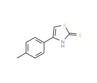 4-(4-methylphenyl)-1,3-thiazole-2-thiol (CAS 2103-92-6) - chemical structure image