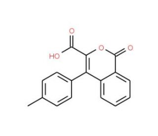 4-(4-Methylphenyl)-1-oxo-1H-isochromene-3-carboxylic acid - chemical structure image