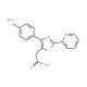 [4-(4-methylphenyl)-2-pyridin-2-yl-1,3-thiazol-5-yl]acetic acid hydrobromide - chemical structure image