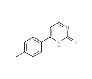 4-(4-Methylphenyl)-2-pyrimidinethiol (CAS 477859-71-5) - chemical structure image