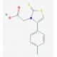 [4-(4-methylphenyl)-2-thioxo-1,3-thiazol-3(2H)-yl]acetic acid (CAS 554407-96-4) - chemical structure image