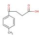 4-(4-Methylphenyl)-4-oxobutyric acid (CAS 4619-20-9) - chemical structure image