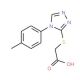 {[4-(4-methylphenyl)-4H-1,2,4-triazol-3-yl]thio}acetic acid (CAS 66297-64-1) - chemical structure image