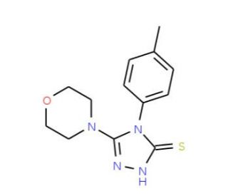 4-(4-methylphenyl)-5-morpholin-4-yl-4H-1,2,4-triazole-3-thiol - chemical structure image