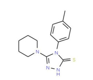 4-(4-methylphenyl)-5-piperidin-1-yl-4H-1,2,4-triazole-3-thiol - chemical structure image