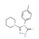 4-(4-methylphenyl)-5-piperidin-1-yl-4H-1,2,4-triazole-3-thiol - chemical structure image