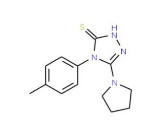 4-(4-methylphenyl)-5-pyrrolidin-1-yl-4H-1,2,4-triazole-3-thiol - chemical structure image