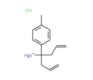4-(4-Methylphenyl)hepta-1,6-dien-4-aminium chloride - chemical structure image