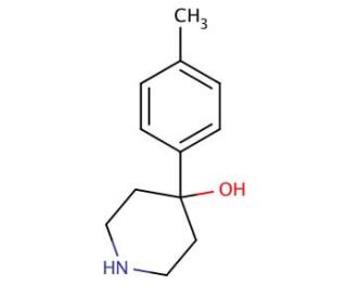 4-(4-methylphenyl)piperidin-4-ol (CAS 57988-60-0) - chemical structure image