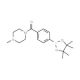 4-(4-Methylpiperazine-1-carbonyl)phenylboronic acid pinacol ester (CAS 832114-06-4) - chemical structure image