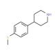 4-(4-Methylsulfanylphenyl)-piperidine (CAS 161609-97-8) - chemical structure image