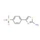 4-[4-(methylsulfonyl)phenyl]-1,3-thiazol-2-amine (CAS 383131-95-1) - chemical structure image