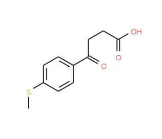 4-[4-(methylthio)phenyl]-4-oxobutanoic acid (CAS 7028-67-3) - chemical structure image