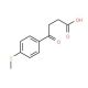 4-[4-(methylthio)phenyl]-4-oxobutanoic acid (CAS 7028-67-3) - chemical structure image