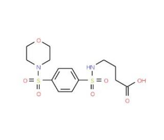 4-({[4-(morpholin-4-ylsulfonyl)phenyl]sulfonyl}amino)butanoic acid - chemical structure image