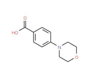 4-(4-Morpholinyl)benzoic acid (CAS 7470-38-4) - chemical structure image
