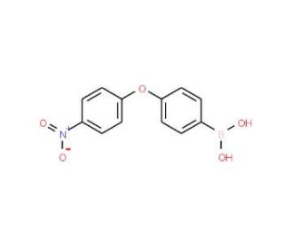 4-(4-Nitrophenoxy)phenylboronic acid (CAS 1072945-82-4) - chemical structure image
