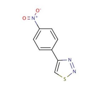 4-(4-Nitrophenyl)-1,2,3-thiadiazole (CAS 82894-98-2) - chemical structure image