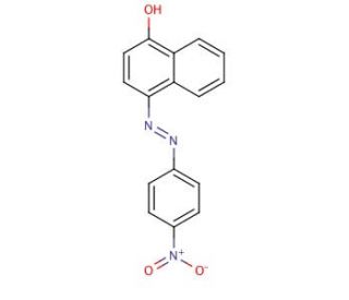 4-(4-Nitrophenylazo)-1-naphthol (CAS 5290-62-0) - chemical structure image