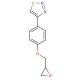 4-[4-(Oxiran-2-ylmethoxy)phenyl]-1,2,3-thiadiazole (CAS 59834-07-0) - chemical structure image
