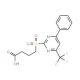 4-{[4-Phenyl-6-(trifluoromethyl)pyrimidin-2-yl]-sulfonyl}butanoic acid - chemical structure image