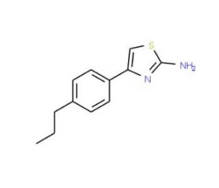 4-(4-Propyl-phenyl)-thiazol-2-ylamine (CAS 350997-71-6) - chemical structure image