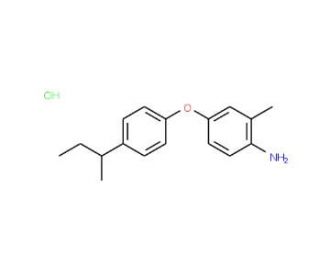 4-[4-(sec-Butyl)phenoxy]-2-methylphenylamine hydrochloride - chemical structure image