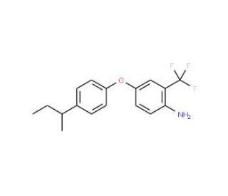 4-[4-(sec-Butyl)phenoxy]-2-(trifluoromethyl)-phenylamine - chemical structure image