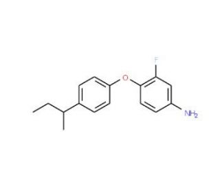 4-[4-(sec-Butyl)phenoxy]-3-fluorophenylamine - chemical structure image