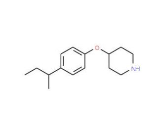 4-[4-(sec-Butyl)phenoxy]piperidine - chemical structure image