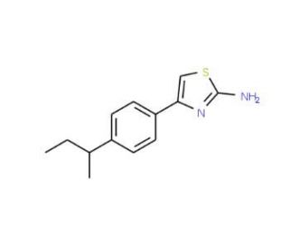 4-(4-sec-Butyl-phenyl)-thiazol-2-ylamine (CAS 351982-40-6) - chemical structure image