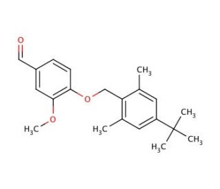 4-(4-tert-Butyl-2,6-dimethyl-benzyloxy)-3-methoxy-benzaldehyde - chemical structure image