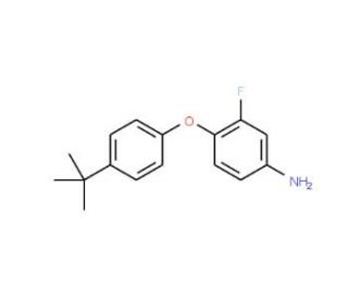 4-[4-(tert-Butyl)phenoxy]-3-fluorophenylamine - chemical structure image