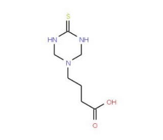 4-(4-Thioxo-[1,3,5]triazinan-1-yl)butyric acid - chemical structure image