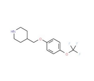 4-{[4-(Trifluoromethoxy)phenoxy]methyl}piperidine - chemical structure image